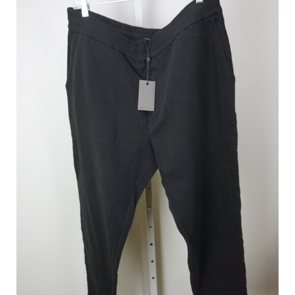 John Varvatos Black Cotton Drawstring Sweatpants Mens 2XL XXL Brand New